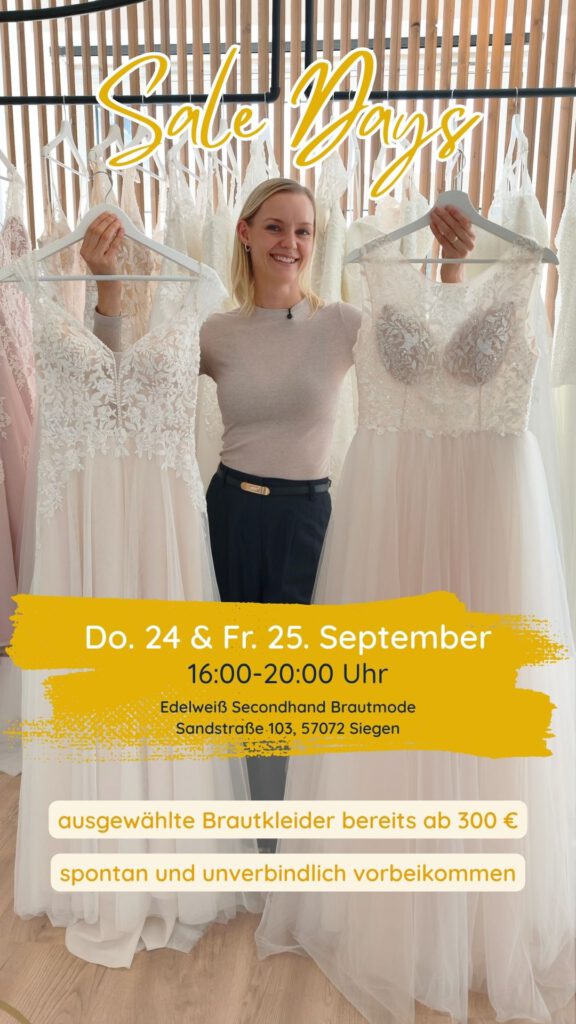 SUPER SALE AM 24. UND 25. SEPTEMBER IN SIEGEN